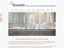 Tablet Screenshot of ensotile.com